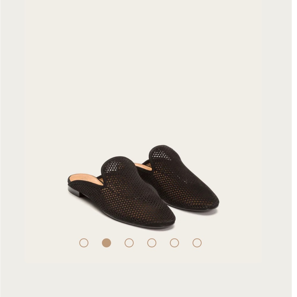 Frye Gwen perforated slides.
